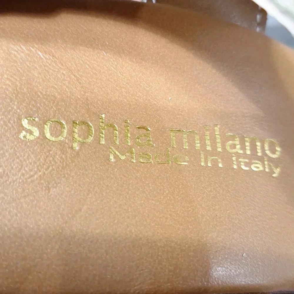 Sophia Milano NEW Made In Italy Bohemian Coquette Platform Chunky Y2K Heels Sz.9